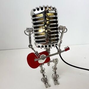 Steam Punk Microphone Man Light Decor Night Light